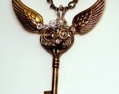 Steampunk flying time key
