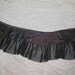 RESERVED..vintage inspired bohemian chocolate leather mini skirt belt/tutu with stud detail....