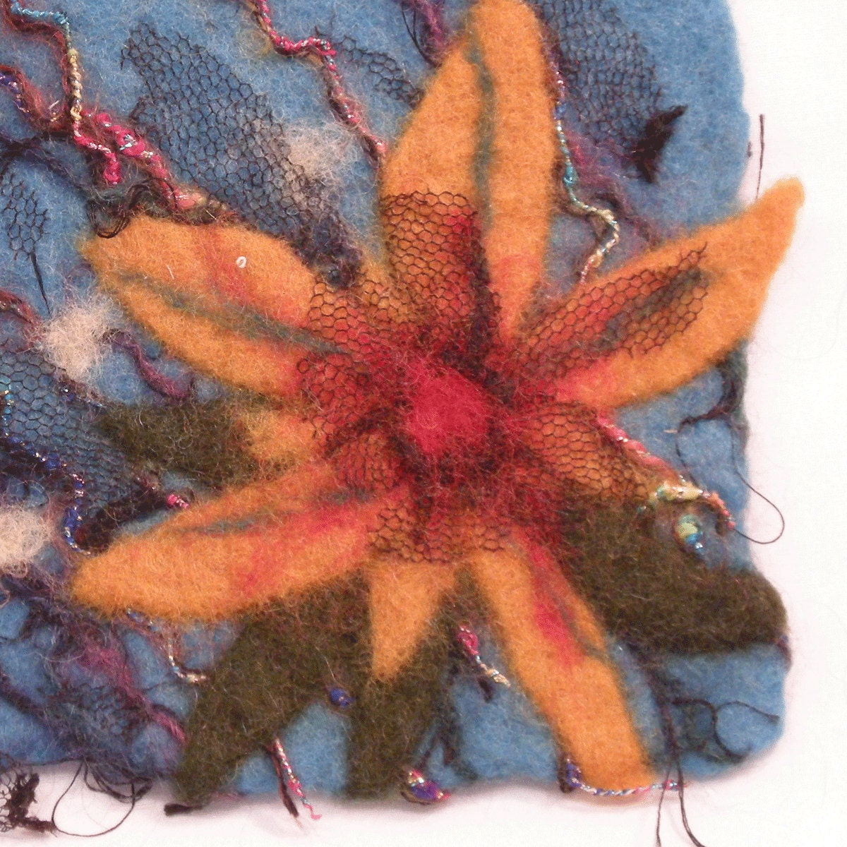 Wet felt picture Wind dance