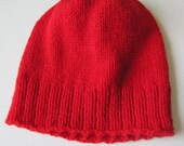 Youth Red Knit Hat