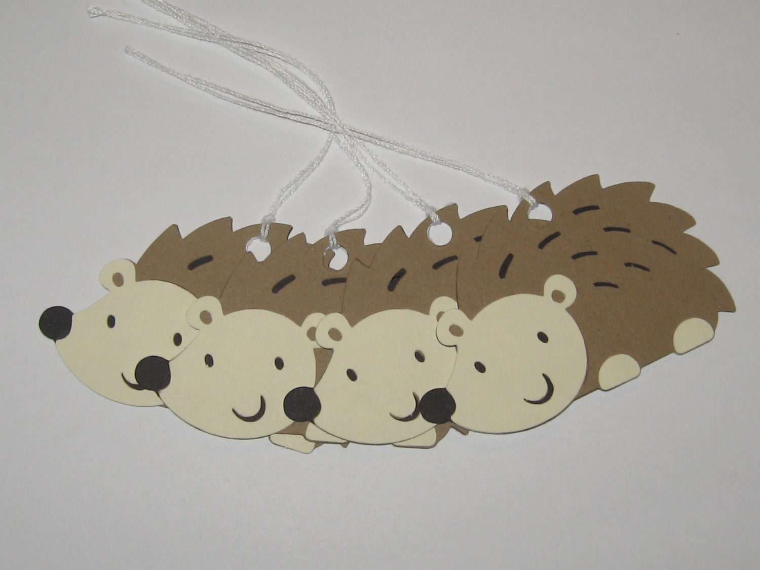 Woodland Animal / Woodland Creature - Hedgehog Gift / Favor Tags - Set of 4