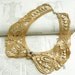 lace collar necklace -PATRICE- (ombre amber)