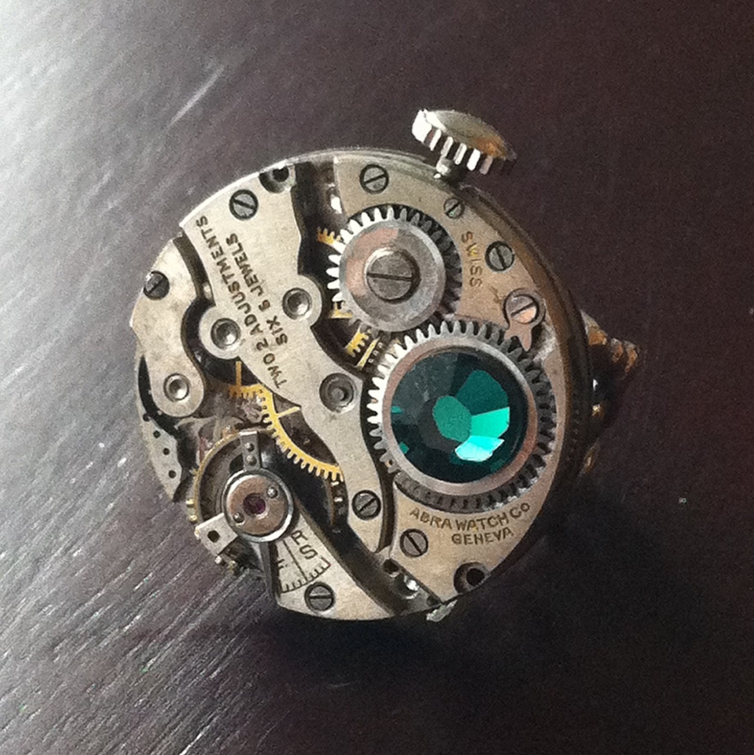 Abra Watch Company Steampunk Watch Movement Ring