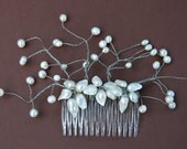 Fresh Water Pearl Wedding Hair Comb