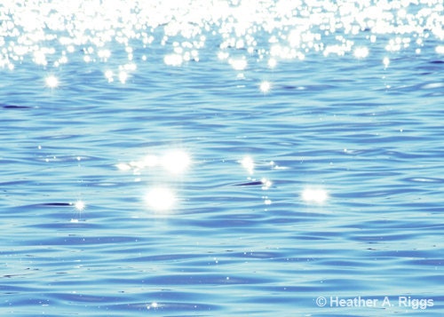Sparkling Blue Water Photograph