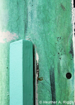 Teal, Green Mint Abstract Photograph