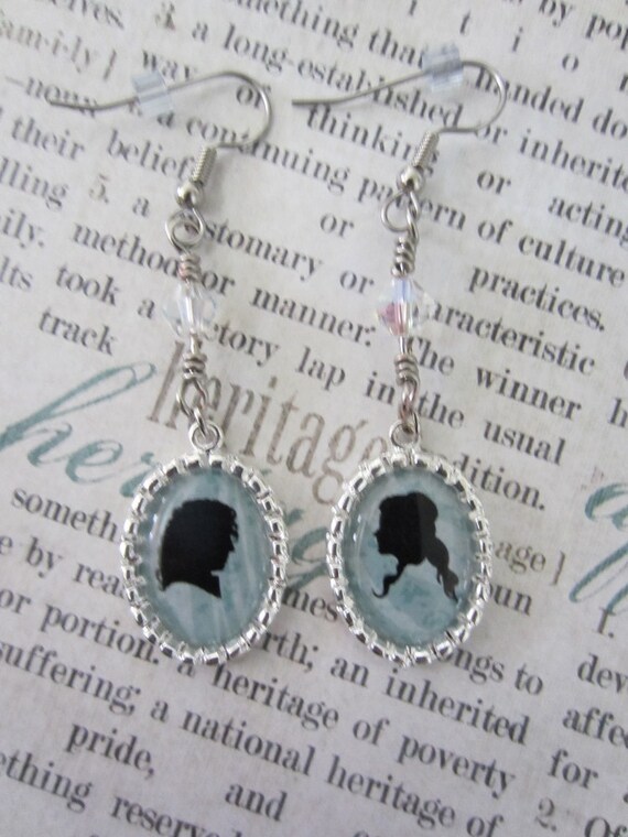 Rumpelstiltskin/Belle Silhouette Earrings