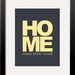 Anniversary gift in Yellow and Gray. Love Lives Happy Here, Home Sweet Home,Customized State Map 3 ps print set 8x10 by Yasisplace
