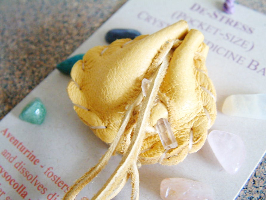 De-Stress pocket-size Crystal Medicine Bags