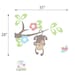 Monkey Wall Decal - On the Tree Branch - Nursery Wall Stickers - PLSF040R