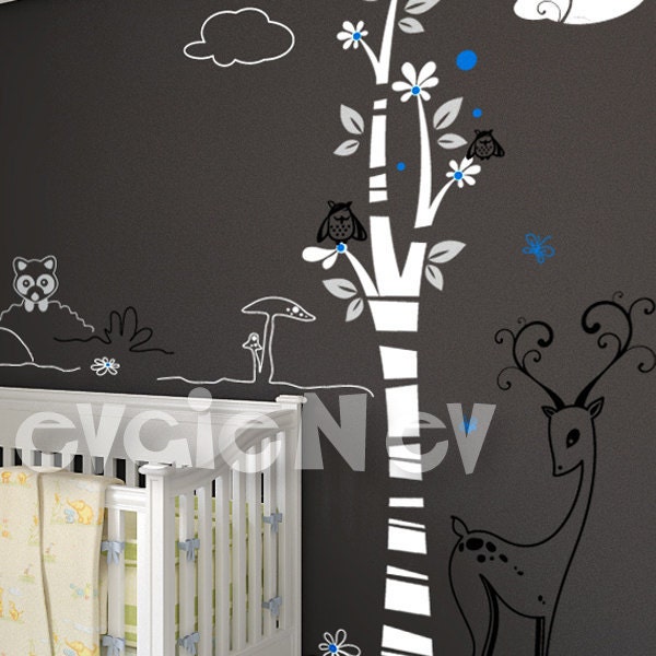 Nursery Wall Decals NEW item DISCOUNTED price - Delicate Woodland for Nursery - PLDW020L