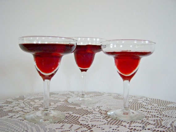 Vintage Margarita Glassware Set 4