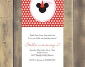 Princess Minnie Invite - Printable PDF