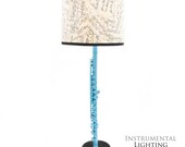 Turquoise Flute Lamp & Sheet Music Lamp Shade