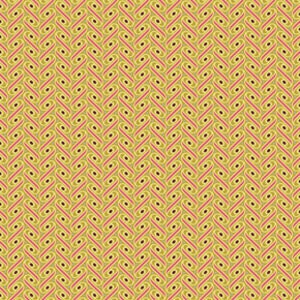 Joel Dewberry Fabric - Heirloom - Ribbon Lattice in Gold Yardage