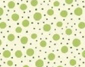 Windham Fabrics - Tea for Two - White and Green dots