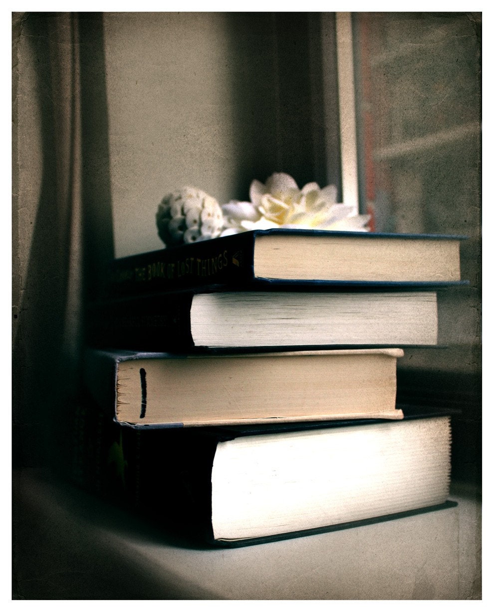 Bookish - 8x10 Original Fine Art Photograph - Library - Books - Reading - Romantic- Literary - Bookworms - Gifts - Grads - urbanantique