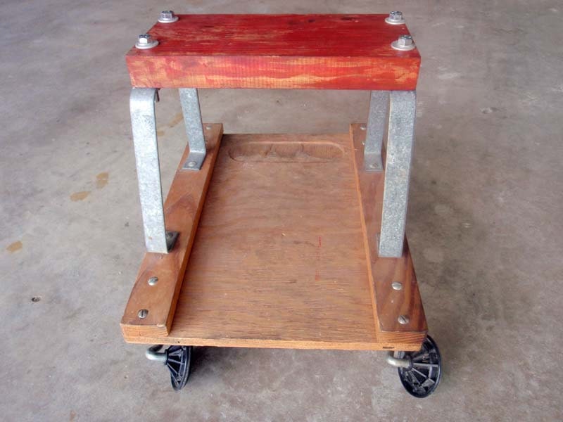 Vintage mechanics creeper for man cave decor or repurposed as plant stand or stool for Lego table
