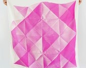 Folded Paper Furoshiki Pink. "Furoshiki" Japanese multi wrapping cloth and scarf.