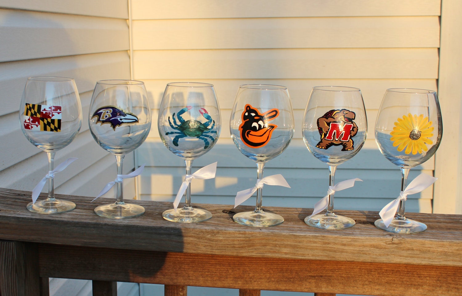 Set of 6 Maryland wineglasses
