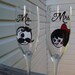 Natty Boh and Utz Girl champagne flute set