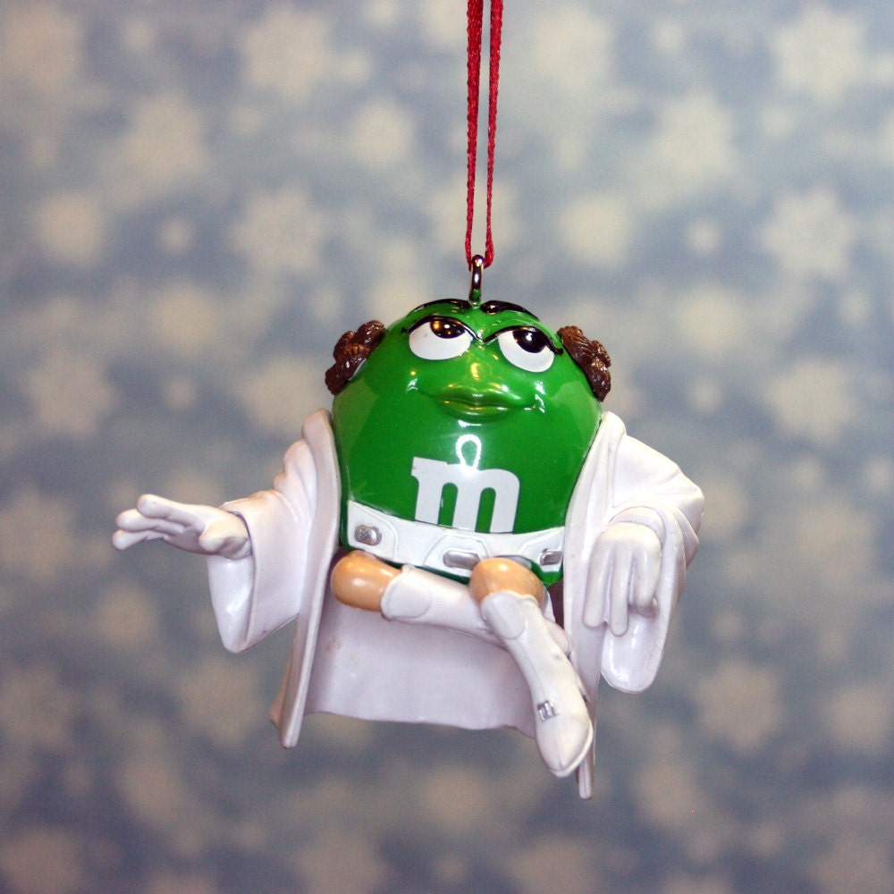 green m m as princess leia christmas ornament by regeekery green m m as princess leia christmas ornament by regeekery