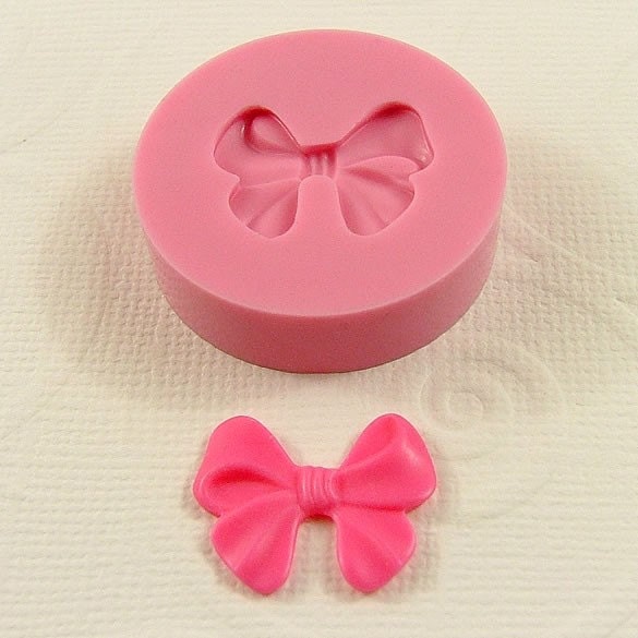 MOLD Bow Flexible Silicone Mould (18mm) for Crafts, Jewelry, Scrapbooking (resin, pmc, polymer clay) (191)