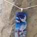 Mermaid Pendant Dichroic Fused Glass Necklace