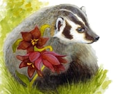 Badger and Chocolate Lilies, ORIGINAL