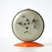 MINI - Vintage Orange Round Mechanical Alarm Clock