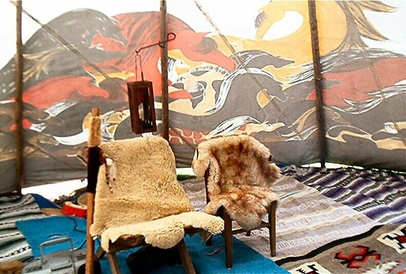 22 foot Hand Painted Tipi