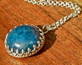 A Drop of Rain-apatite necklace