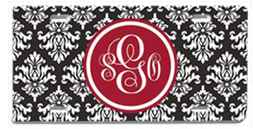 Personalized License Plate with Monogram- Car Tag- Sweet Sixteen Gift