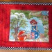 Aussie BBQ Mug Rugs Red Black (PAIR)