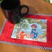 Aussie BBQ Mug Rugs Red Black (PAIR)