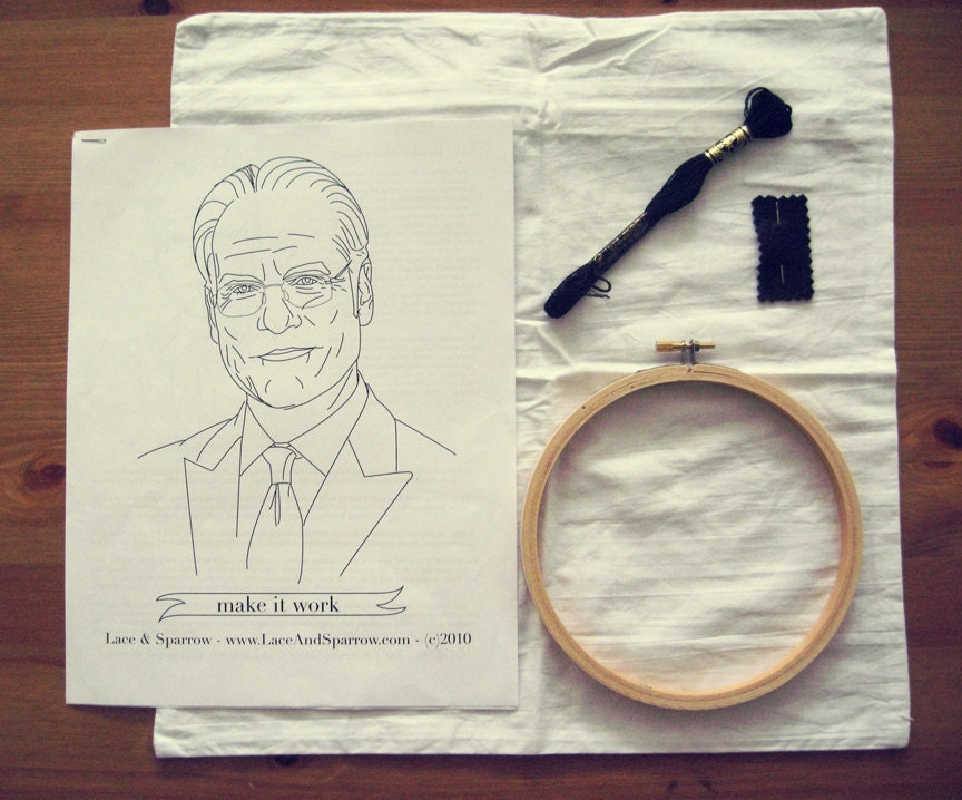 Tim Gunn Makes It Work  - Cheeky Hand Embroidery Kit - laceandsparrow