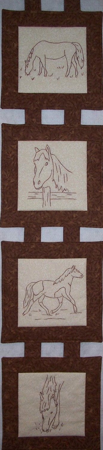 Horses Redwork Designs