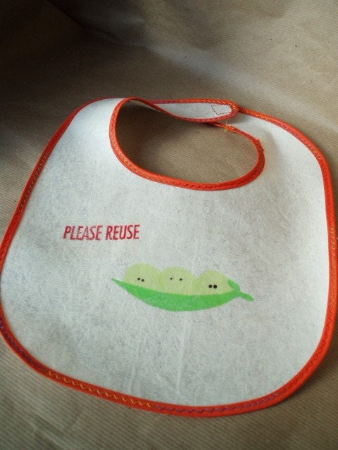 recycled peas in a pod bib