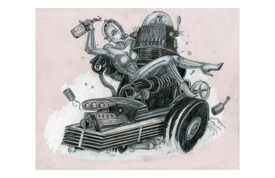 Robby the robot hot rod