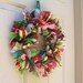 Christmas Wreath, Ribbon Wreath and Fabric Wreath for Christmas Décor, 14"
