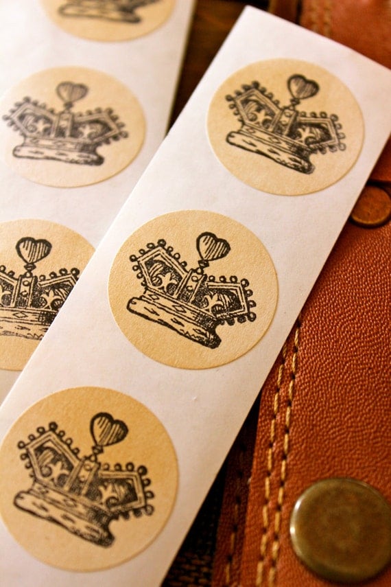 Vintage Inspired Sticker Envelope Seals 1 by JacquelynVaccaro