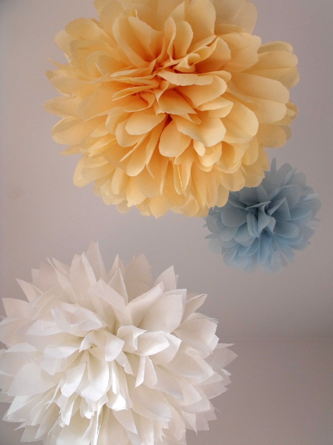 3 Poms ... Pick Your Colors Il_570xn