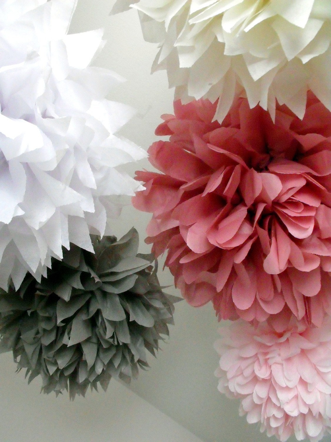 6 Poms ... Choose Your Colors Il_570xn