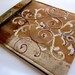 iPad sleeve hand embroidered iPad cover case Ready to Ship- rustic scrollwork hearts burgundy wine brown tablet electronic gadget