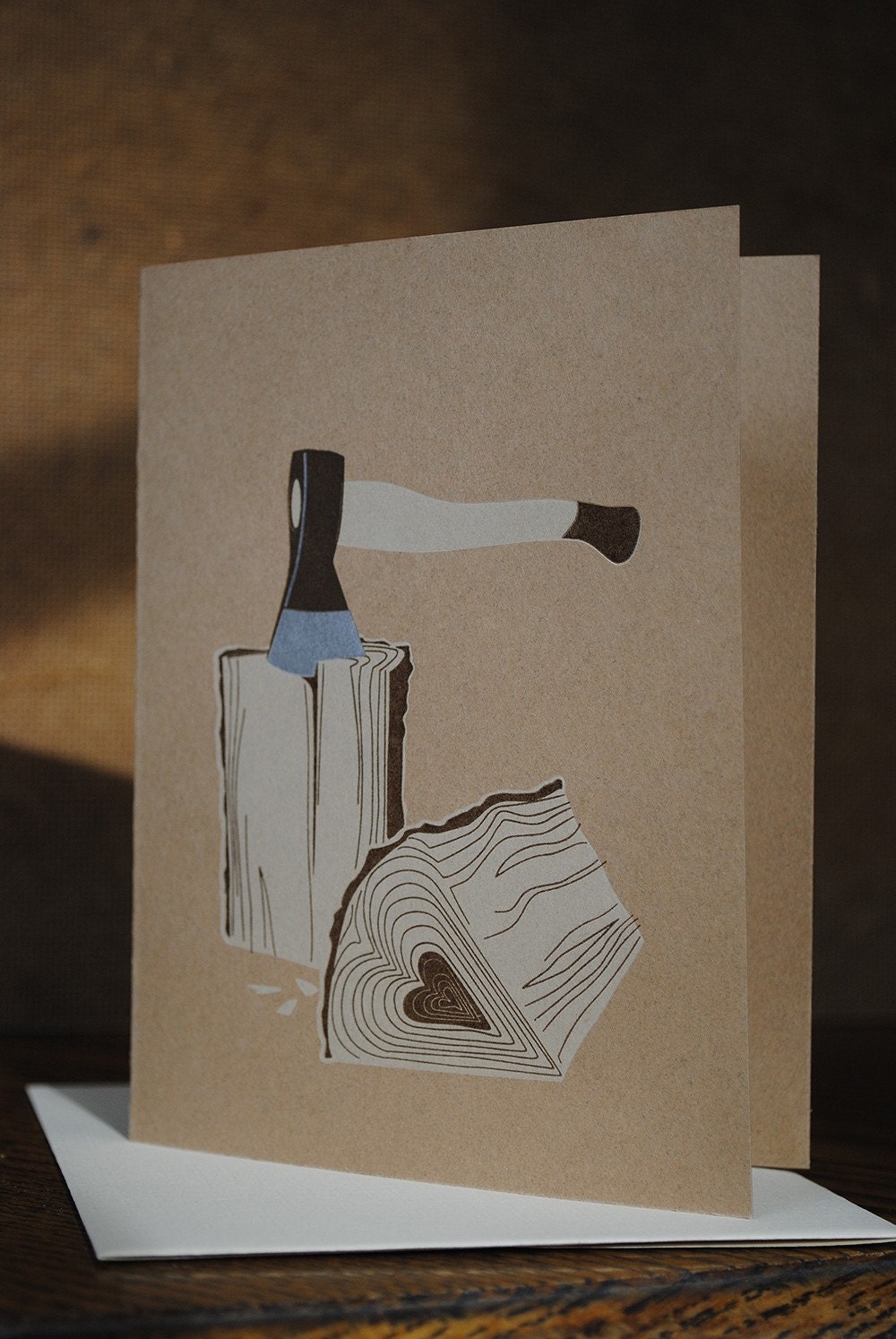 Heart Wood Greeting Card