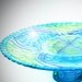 Cake Pedestal , Glass Cake Plate, Glass Cake Pedestal , Cake Stand, Candy Dish, Trinket Dish, Pedestal Dish, hand painted