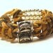 Crescent Moons Braided Leather Bracelet Boho Hippie Celestial