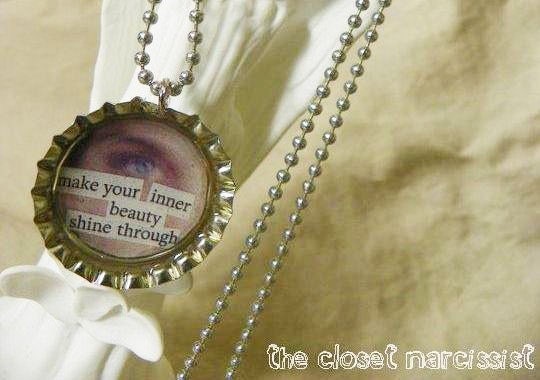 Make Your Inner Beauty Shine Through Bottlecap Necklace