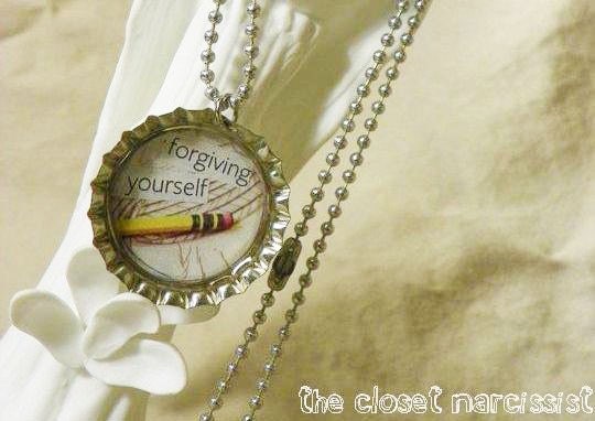 Forgiving Yourself Bottlecap Necklace