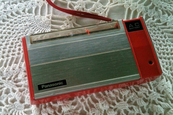 60s Vintage Panasonic Transistor Radio by baycreektreasures